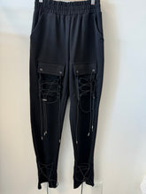 Load image into Gallery viewer, Straight-laced joggers-black
